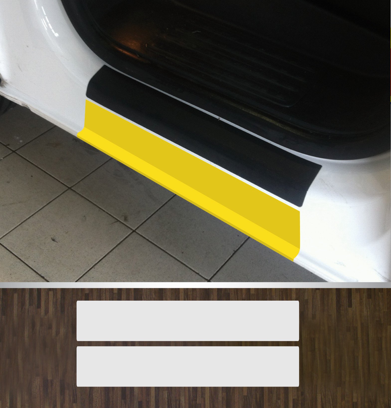 kompatibel mit VW T6 Lackschutzfolie transparent Einstiegsleisten Einstiege Türen von Lackschutzfolien-Stolze