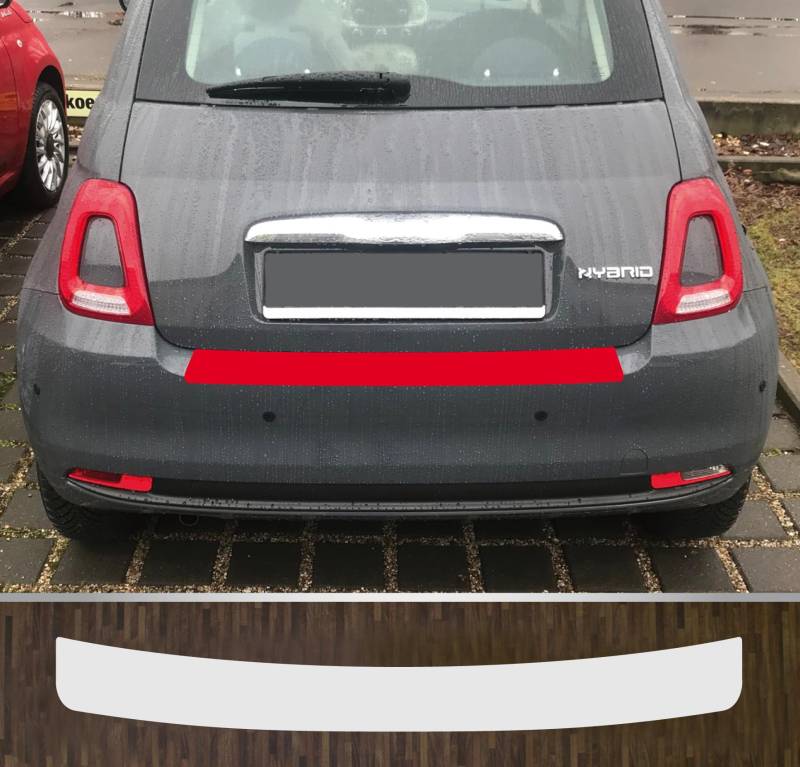 kompatibel mit FIAT 500 ab 2020 Lackschutzfolie Ladekantenschutz transparent von Lackschutzfolien-Stolze