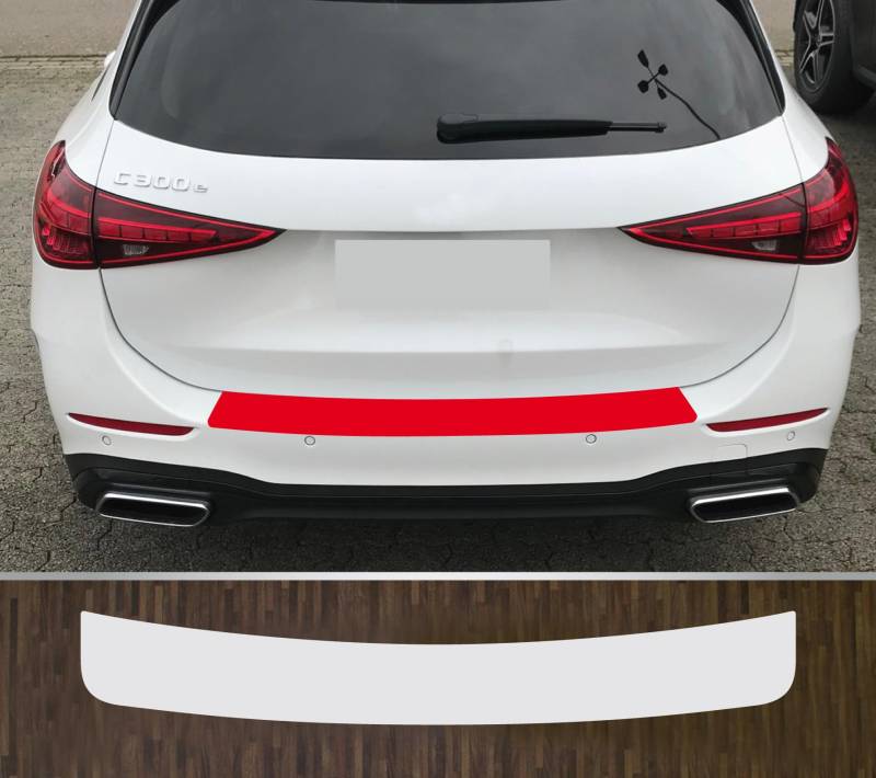 kompatibel mit Mercedes C-Klasse T-Modell Kombi ab 2022 Lackschutzfolie Ladekantenschutz transparent von Lackschutzfolien-Stolze