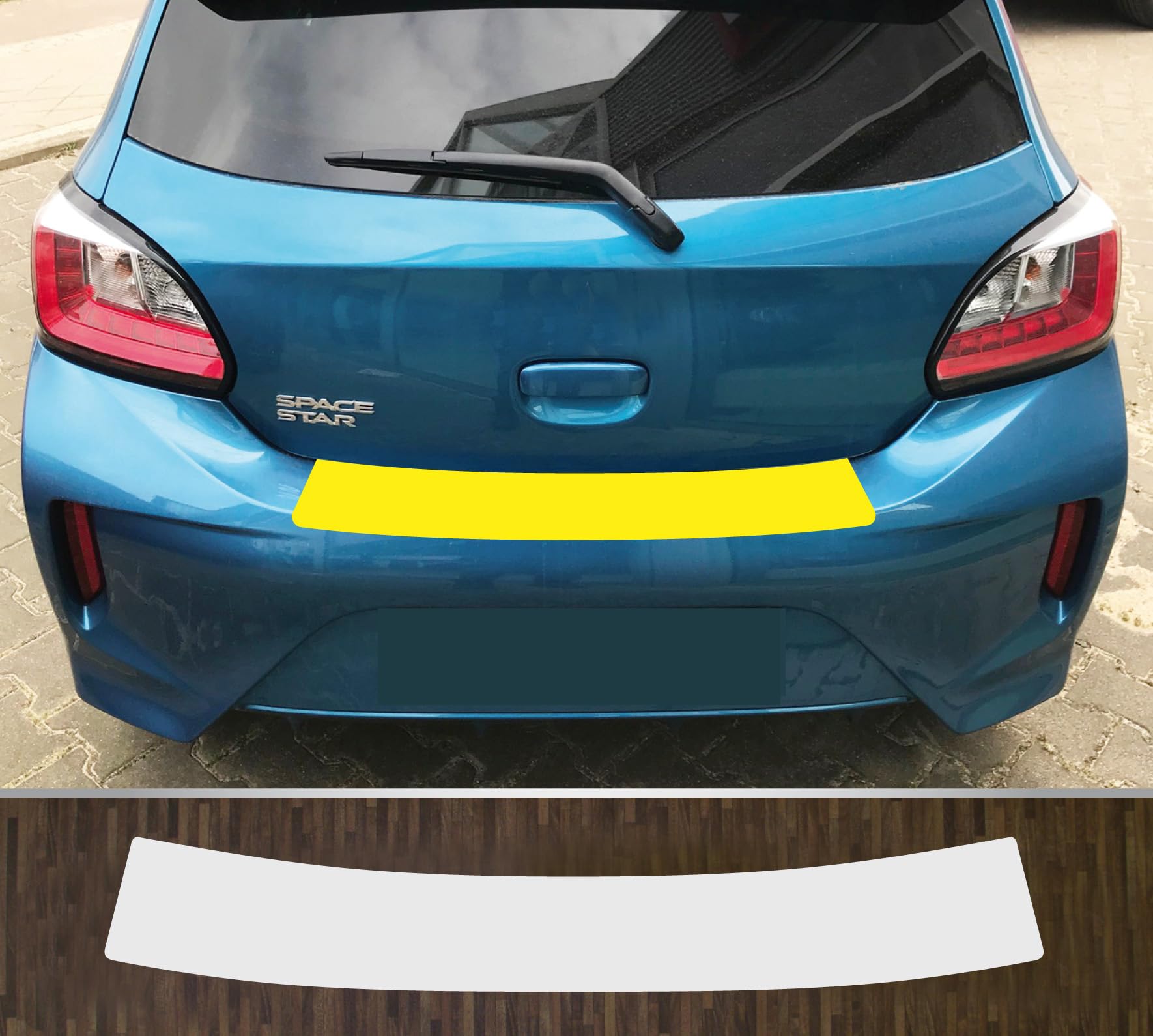 kompatibel mit Mitsubishi Space Star ab 2019 Lackschutzfolie Ladekantenschutz transparent kompatibel mit Mitsubishi Space Star ab 2019 Lackschutzfolie Ladekantenschutz transparent von Lackschutzfolien-Stolze