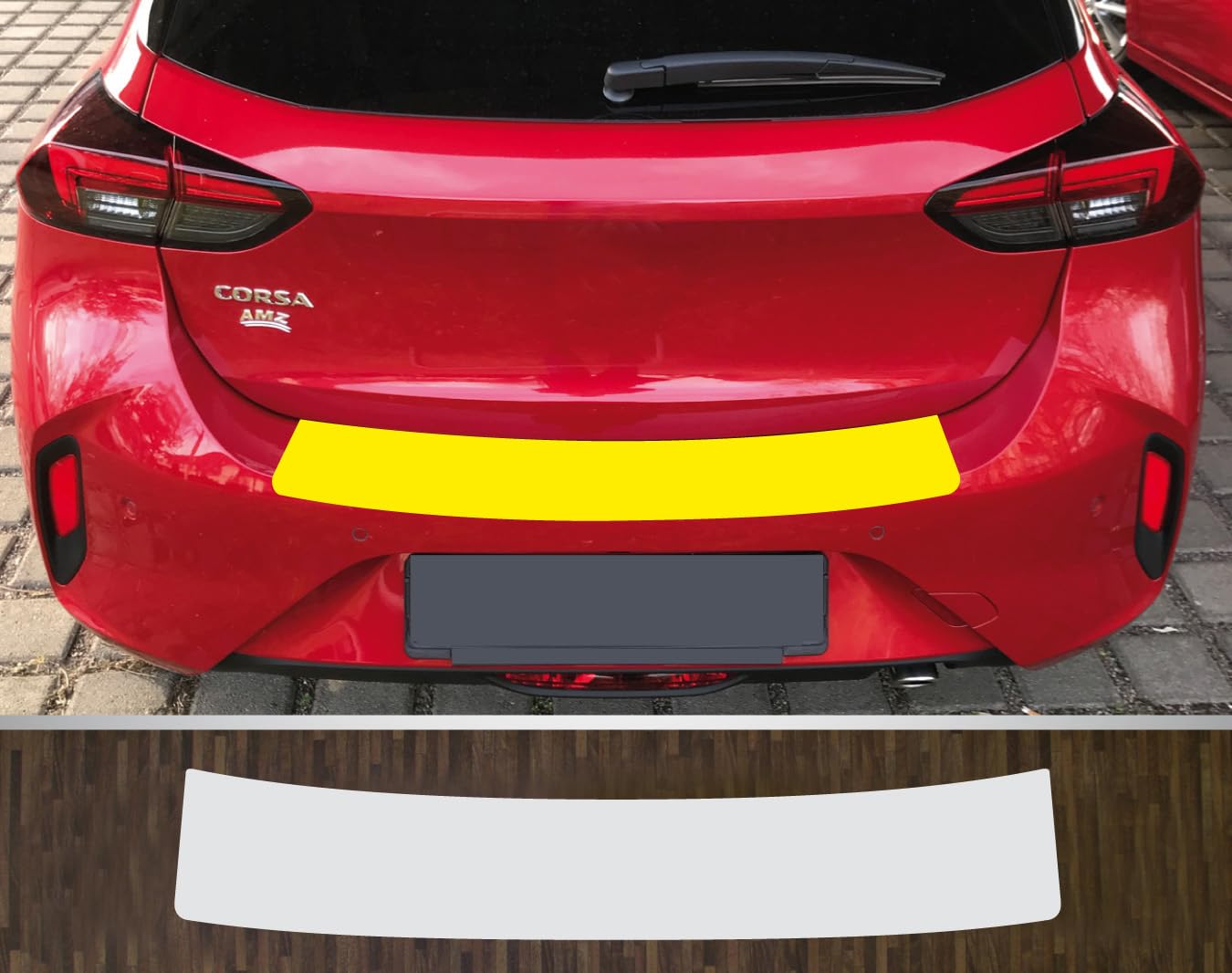 kompatibel mit Opel Corsa F ab 2019 Lackschutzfolie Ladekantenschutz transparent von Lackschutzfolien-Stolze