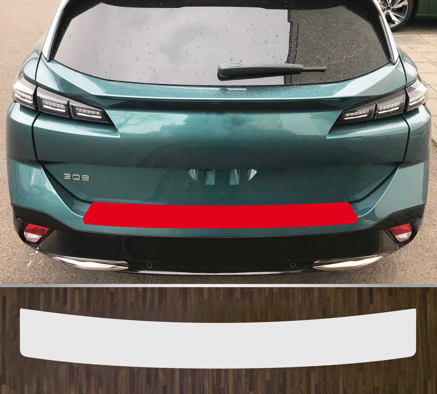 kompatibel mit Peugeot 308 SW ab 2022 Lackschutzfolie Ladekantenschutz transparent von Lackschutzfolien-Stolze