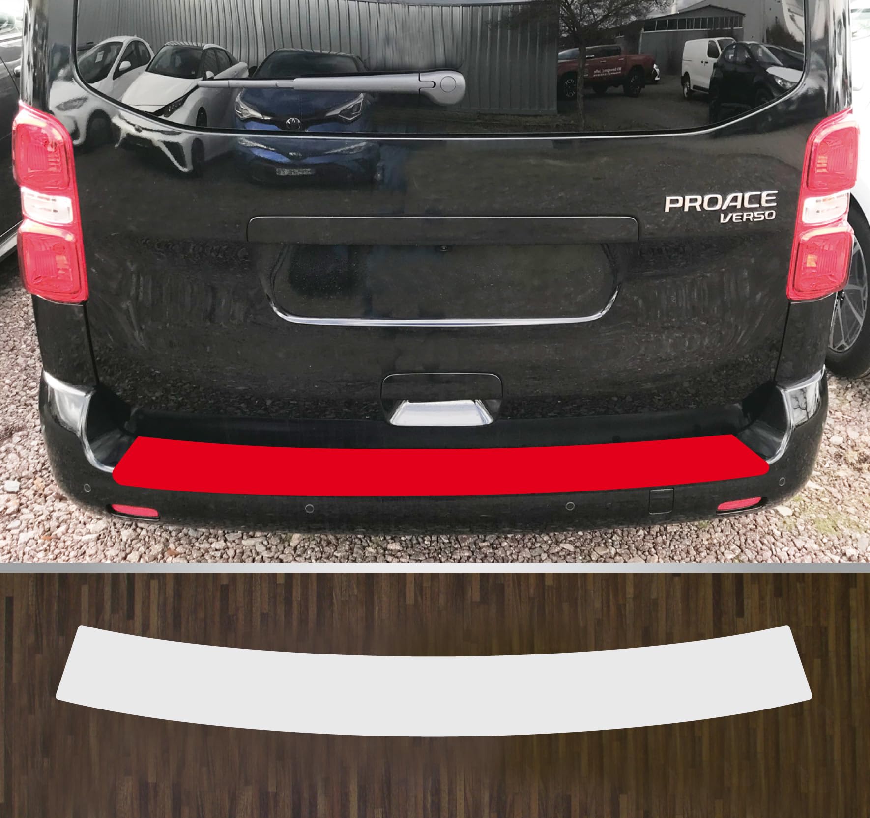 kompatibel mit Toyota Proace Verso ab 2021 Lackschutzfolie Ladekantenschutz transparent kompatibel mit Toyota Proace Verso ab 2021 Lackschutzfolie Ladekantenschutz transparent von Lackschutzfolien-Stolze
