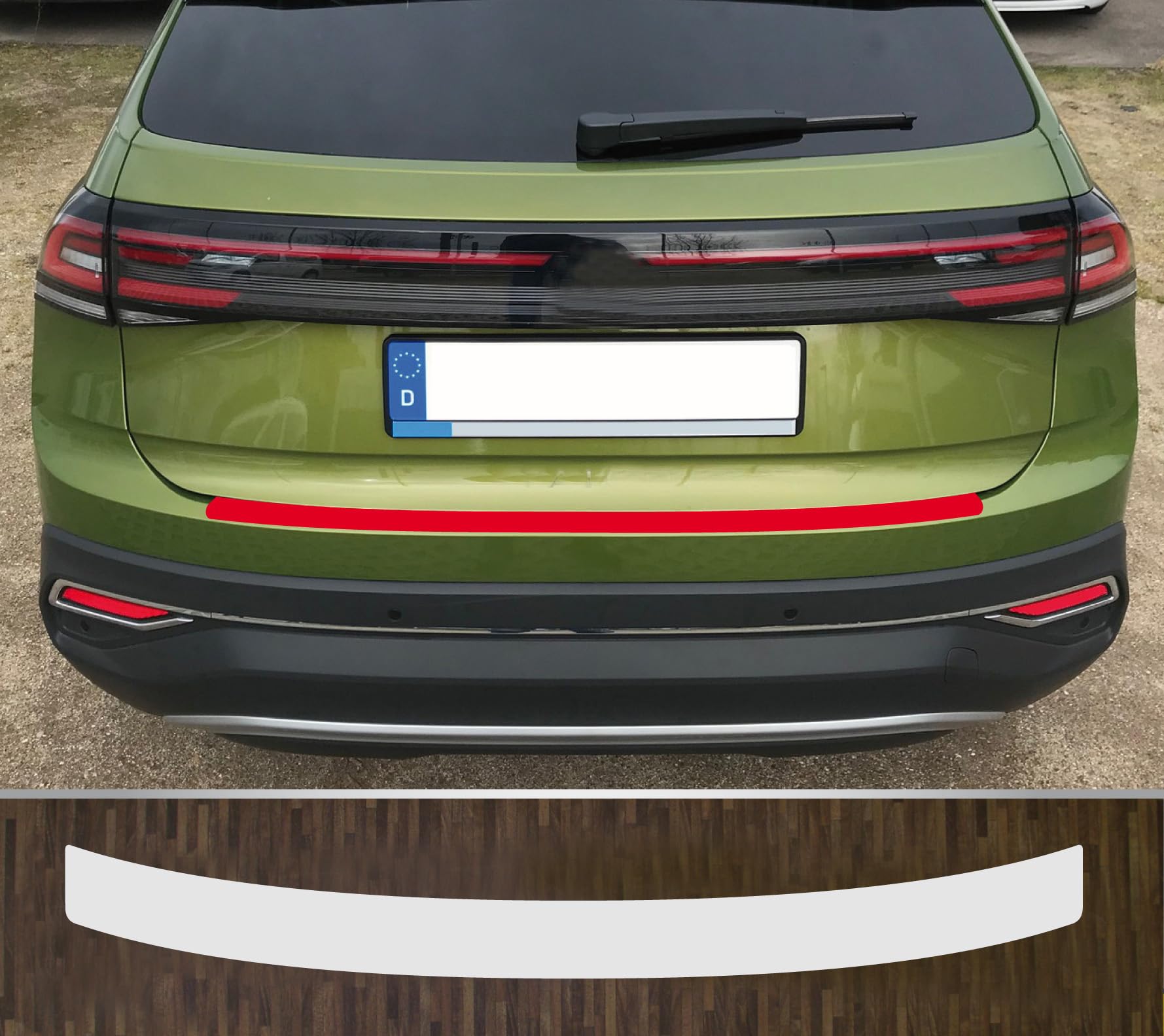 passgenau für VW Taigo ab 2022 Lackschutzfolie Ladekantenschutz transparent von Lackschutzfolien-Stolze