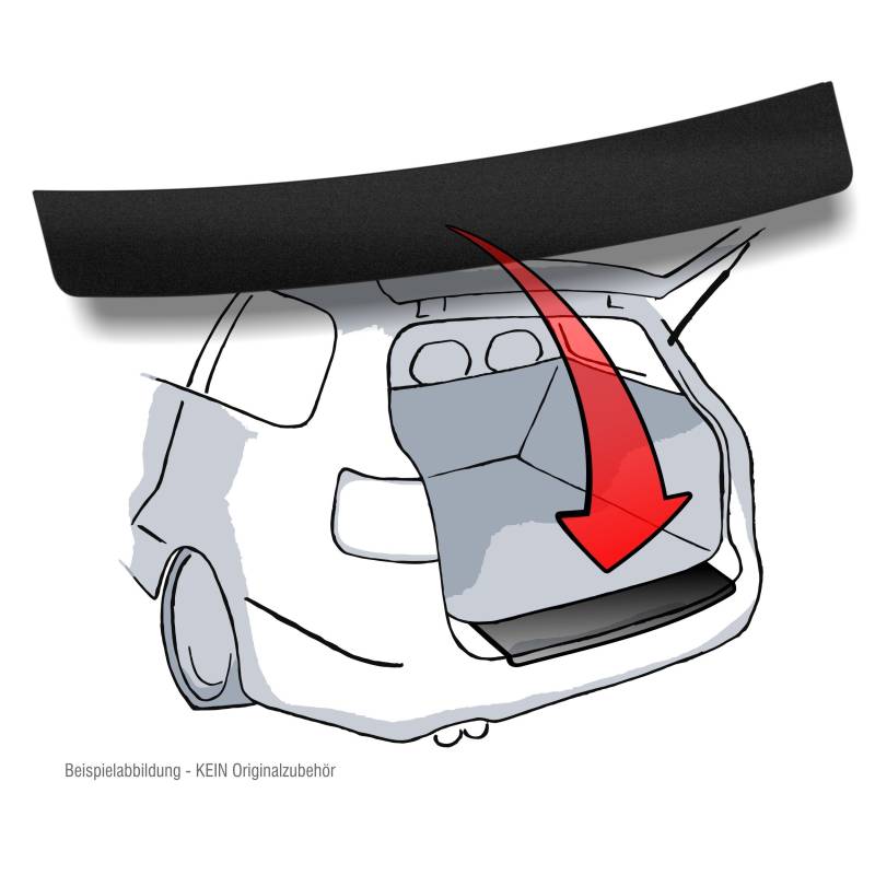Lackschutzshop Ladekantenschutz passend für Smart Forfour / 4Four II (Typ W453 ab BJ 2014) - SCHWARZ von LACKSCHUTZSHOP
