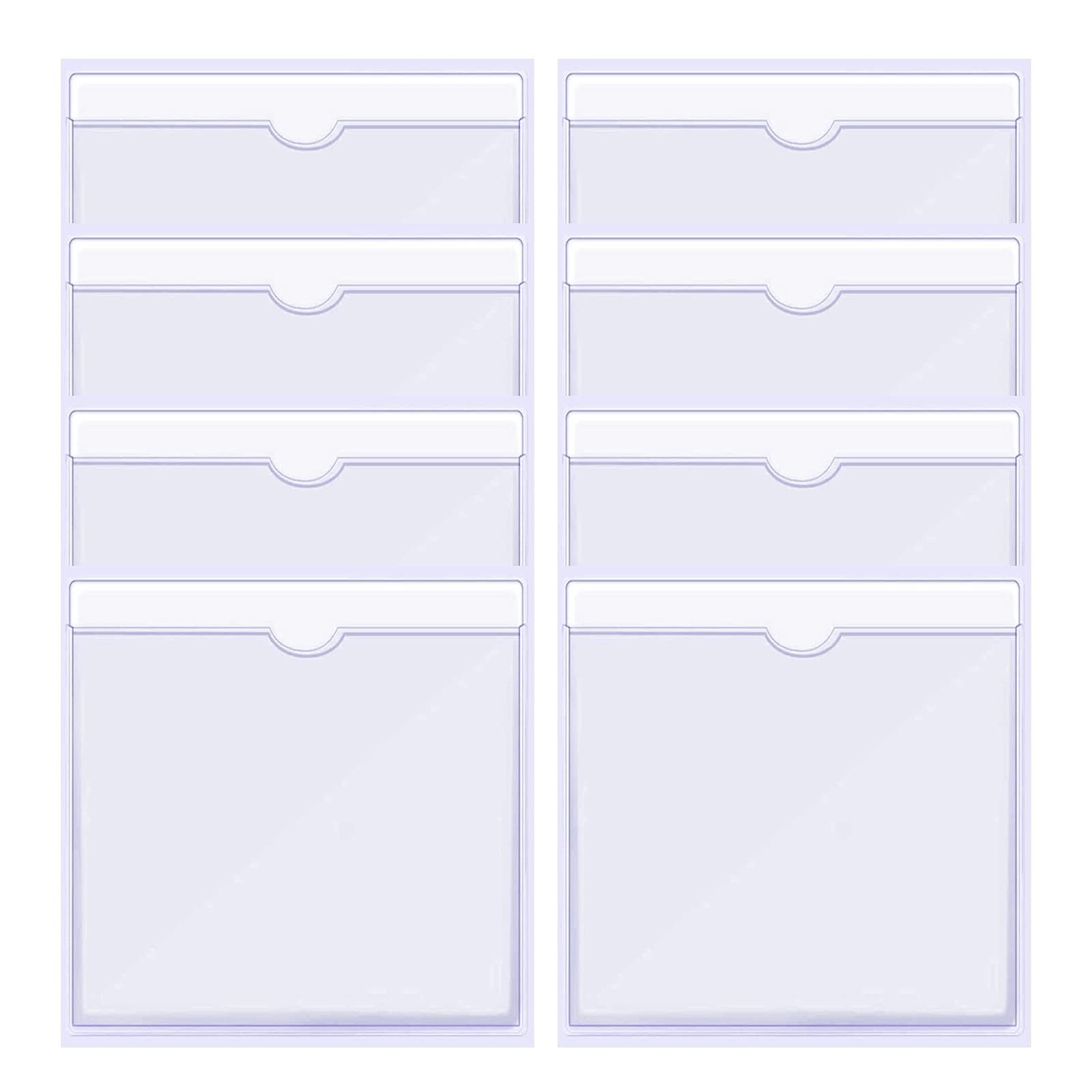 Lahviuu Parkscheinhalter,8pcs Transparent Parkschein Selbstklebende Halter Parkscheibe Schutzhülle Tickethalter Kfz Halterung für Parkausweis,für Auto, Abzeichen, Windschutzscheibe(10.5 * 10.5cm) von Lahviuu
