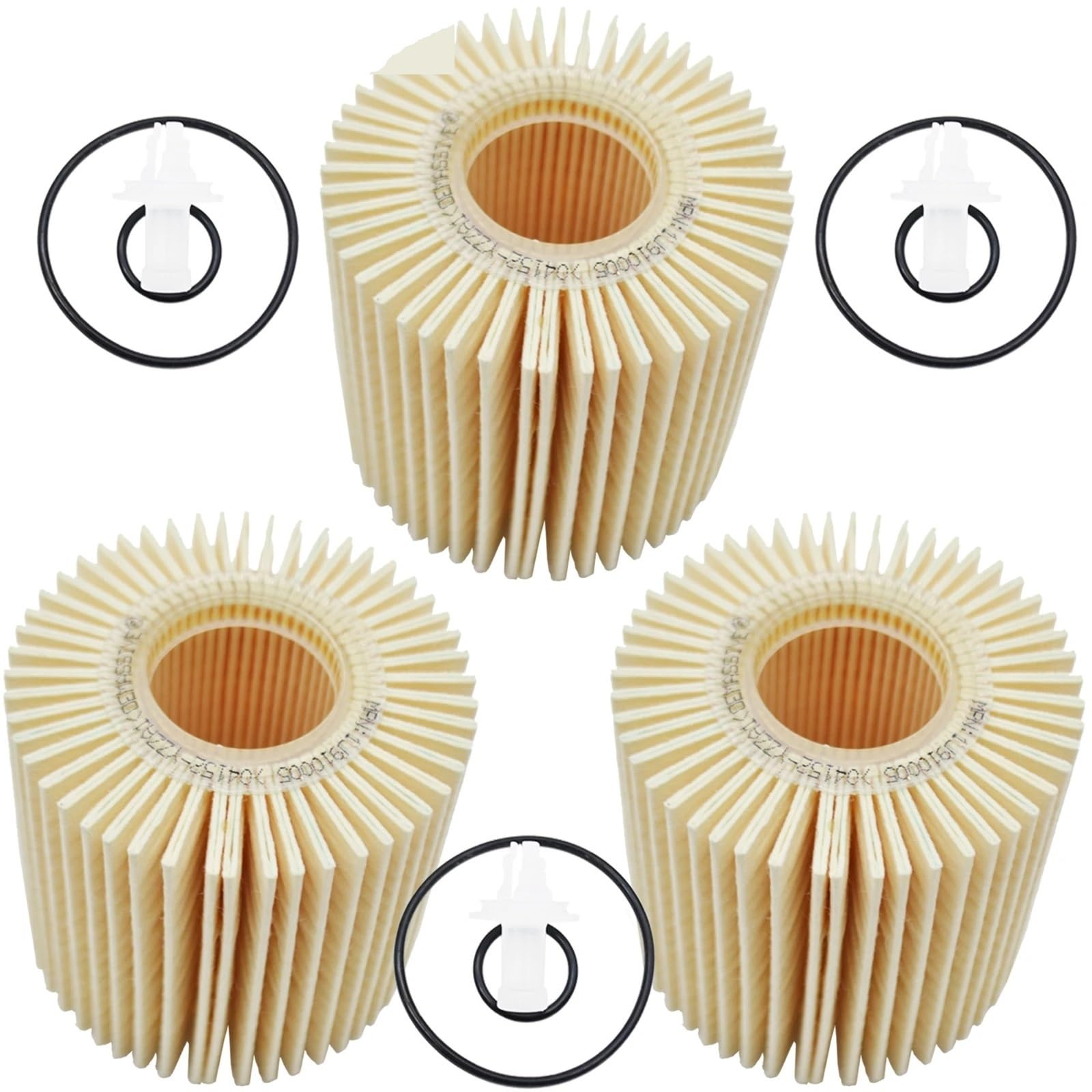 04152-YZZA1 3-teiliger Ölfilter, Kompatibel Mit Lex&us* Toy&ota* Aurion* Ca&mry* Klu&ge*r RA&V4* ………… 04152-YZZA1 3-teiliger Ölfilter, Kompatibel Mit Lex&us* Toy&ota* Aurion* Ca&mry* Klu&ge*r RA&V4* ………… von LaiYN