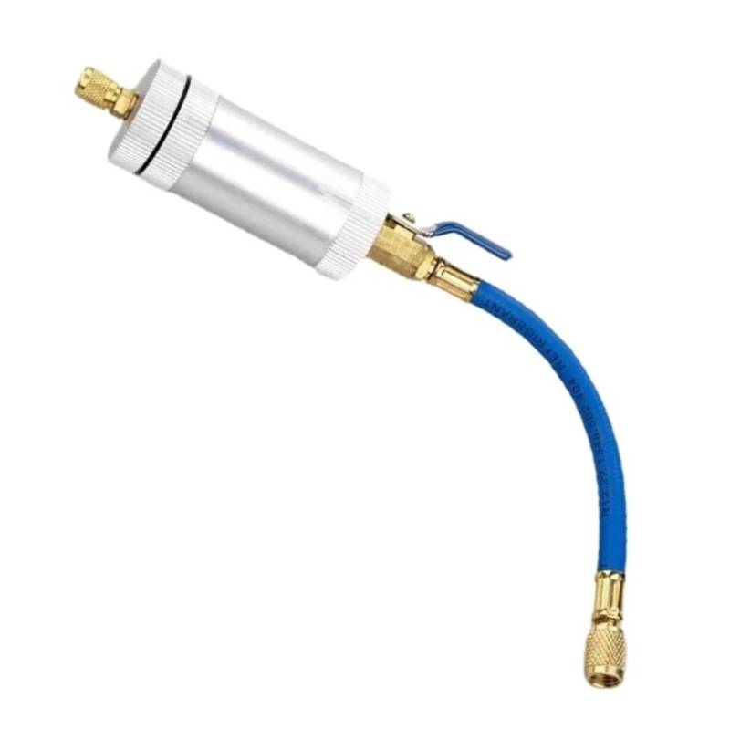 1 Stücke 1/4SAE 2 Klimaanlage R134A R12 R22 Auto A/C AC Öl & Farbstoff Oz Injektion Werkzeug Öl Kühlmittel Füllstoff Rohr von LaiYN