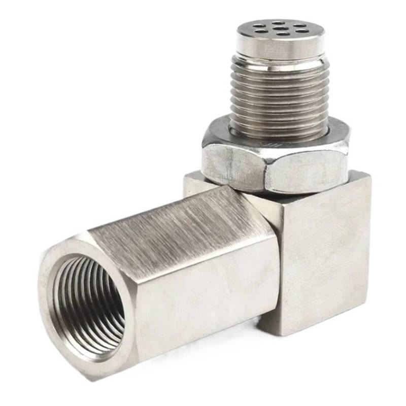 1PC Mi/ni * Katalysator 90 Grad CEL Check Engine Licht O2 Sauerstoff Sensor Spacer Adapter von LaiYN