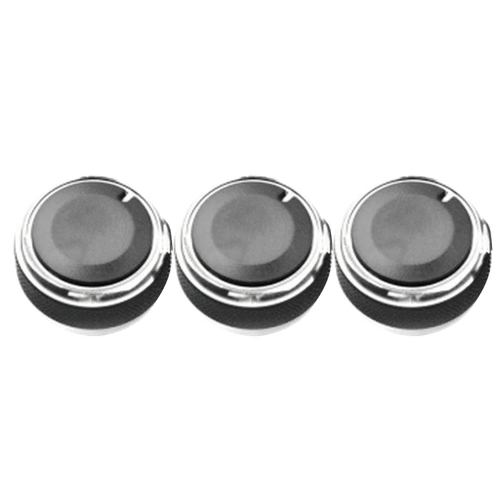 3 Teile/Satz Aluminium Klimaanlage Knob Knob Heizung Klima Control Tasten Fit for Auto Zubehör(Black) von LaiYN
