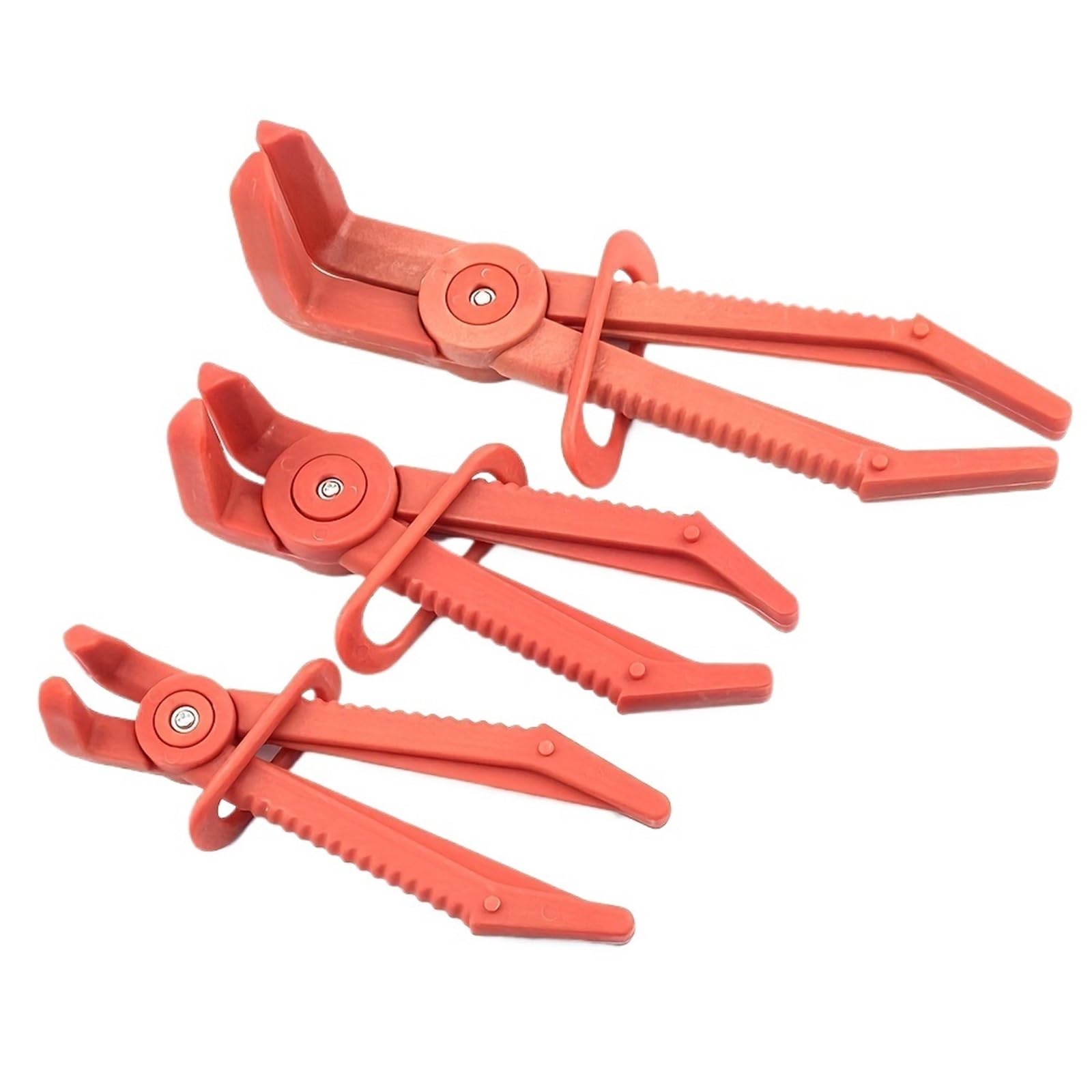 3 Teile/Satz Nylon Schlauch Klemme Werkzeug Set Brems Kraftstoff Wasser Linie Clamp Zange Hände Auto Reparatur Werkzeuge(Red) von LaiYN