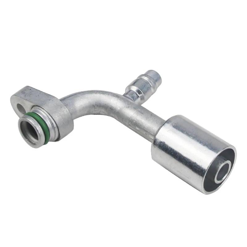 Auto-Klimaschlauch, Bewegliche Druckplatte, R134a-Armatur Mit Hülse Und Düse for Standard-Barriereschlauch (dickwandig)(No.8 R134a Curved) von LaiYN