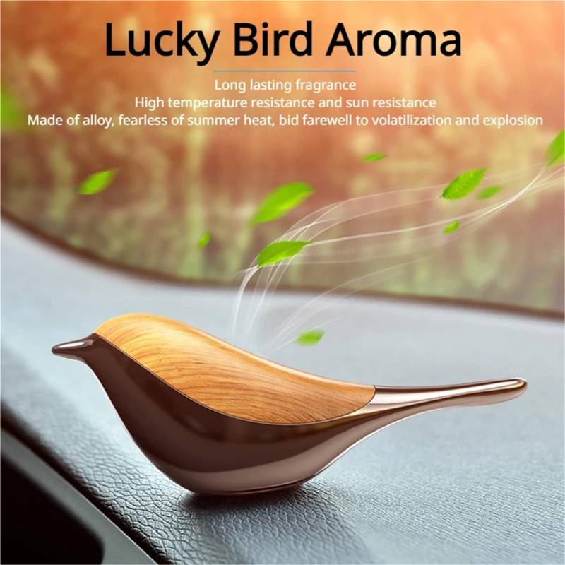 Auto-Lufterfrischer, Aromatherapie, Glücksvogel-Diffusor, Solides, Anhaltendes Parfüm for Die Auto-Innendekoration(Grain) von LaiYN