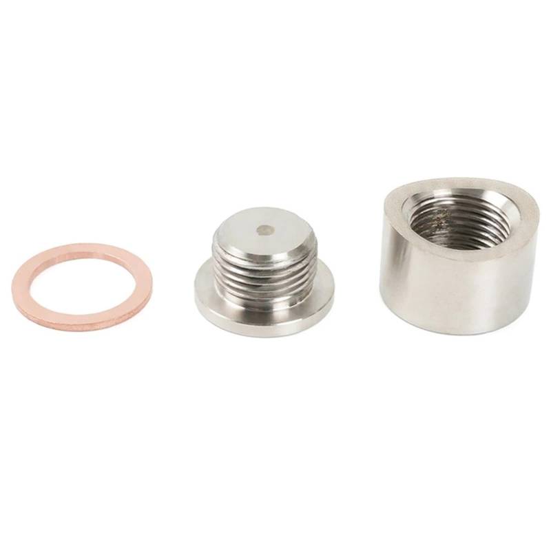 M18x1.5 Sauerstoffsensormutter Schweißstopfen Stecker Kurve Kerb O2-Sensoradapter Edelstahlmutter Stopfen Autoteile(Convex) von LaiYN