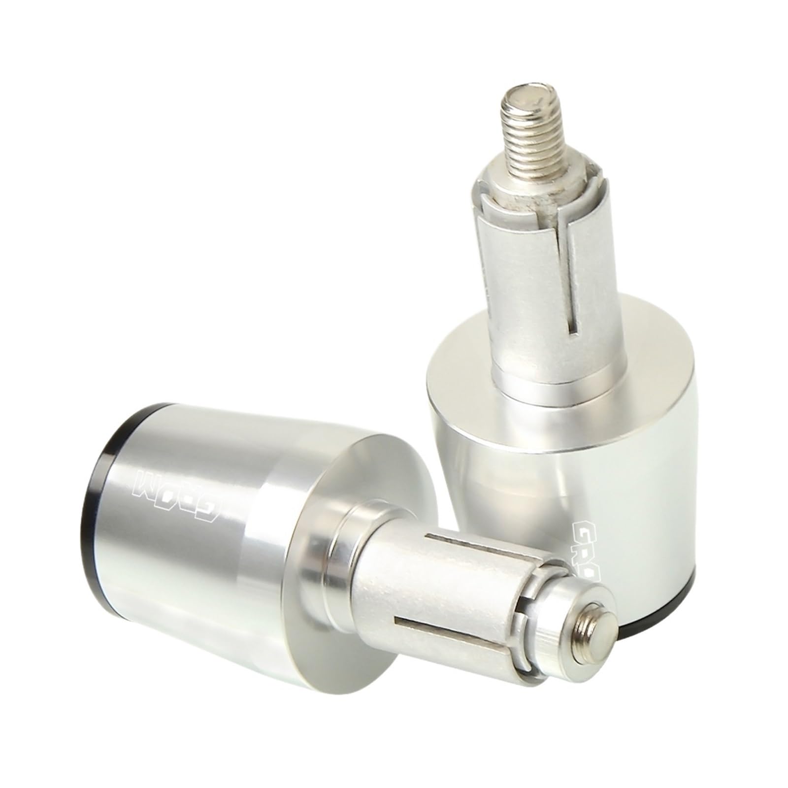 Compatible with Hon Da GROM MSX 125 MSX125 MSX125SF MSX 125 SF 2013-2015 Motorrad Lenkergriffe Lenkerenden Lenkergriffschieber Lenkerendstopfen-Set(Silver) von Laiteanqi