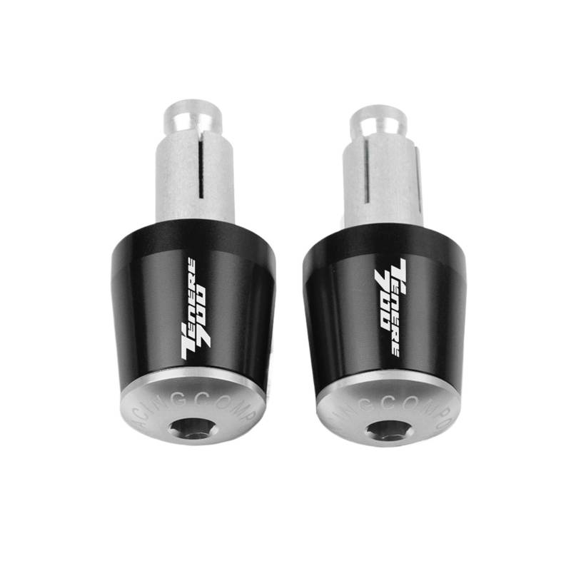 Laiteanqi Compatible with Ya ma ha FZ6R FAZ ER600 FZ6S/FZ6N FZ6R FZ6 FAZ ER 2005-2010 Lenkergriffe Kappe Motorrad Lenkergriffe Bar Ends Plug Lenkerendstopfen-Set(Silver) von Laiteanqi