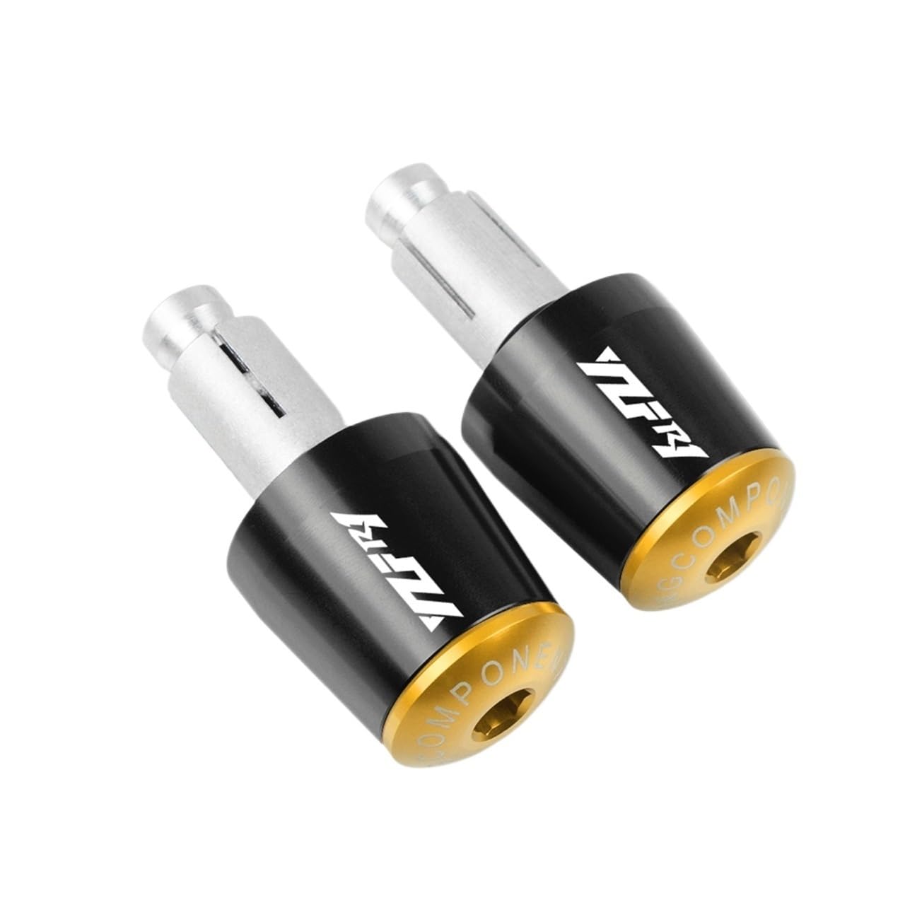 Laiteanqi Compatible with Ya ma ha R1 YZFR1 YZF-R1 1998-2019 Motorradgriffe Lenkerendstopfen Griff Lenkerstecker Endkappengriff Lenkerendstopfen-Set(D) von Laiteanqi