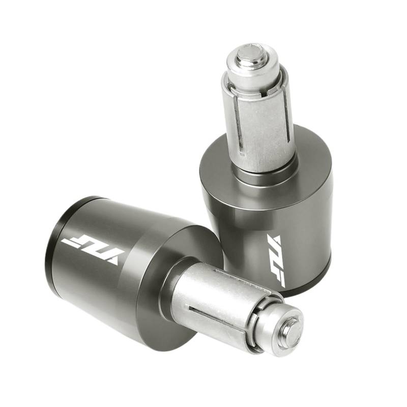 Laiteanqi Compatible with Ya ma ha YZF R6 1999-2005 2007-2016 Motorradzubehör Lenkergriffe Lenkerdeckel Endstopfen Lenkerendstopfen-Set(Grey) von Laiteanqi