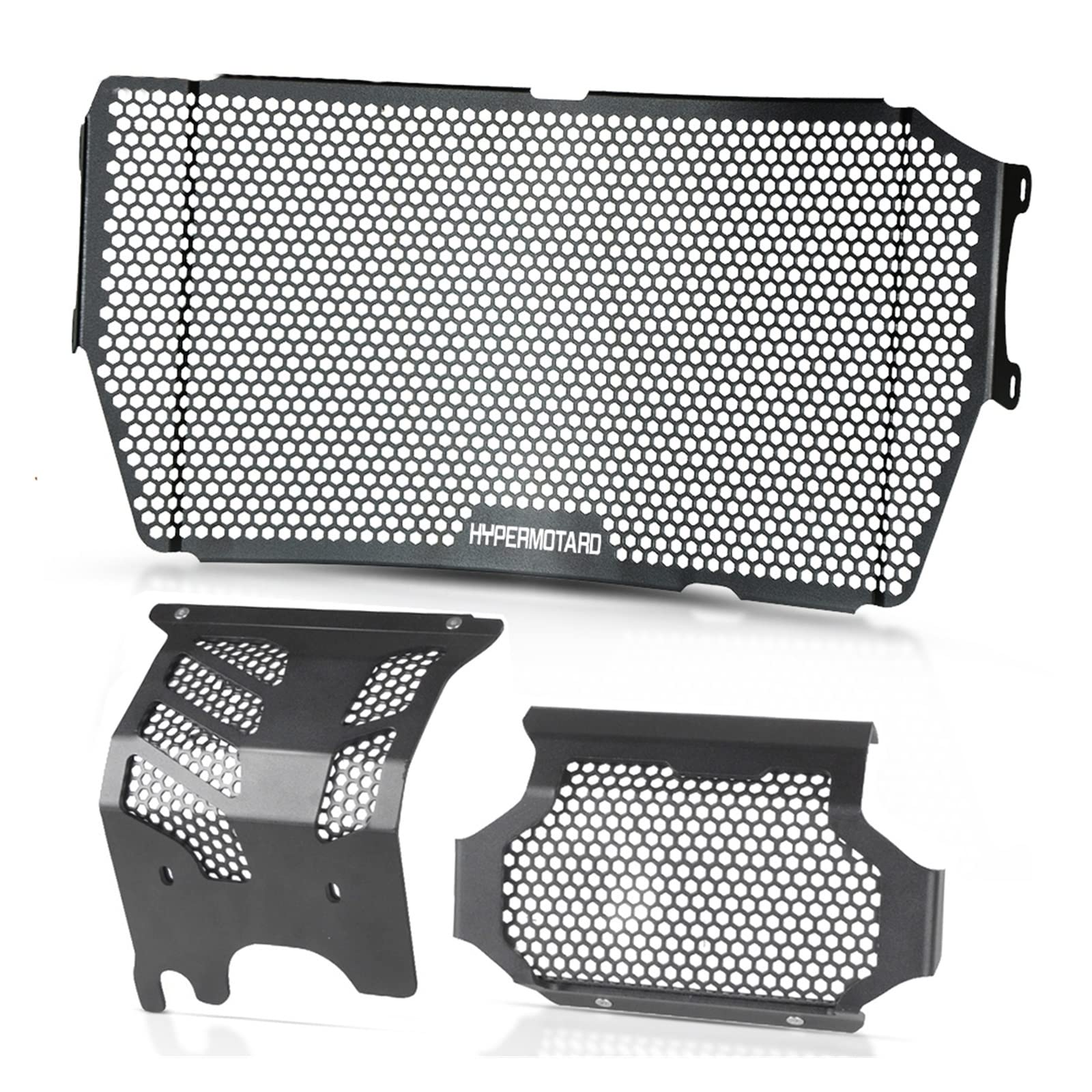 Laiteanqi Motorrad Kühlergrillabdeckung Motorrad Ölkühler Schutz Grill Motor Kühler Schutzfolie Grille Abdeckung Replacement for Du Cati Hypermotard 950 RVE 2020 2021 SP 2019(Black2) von Laiteanqi