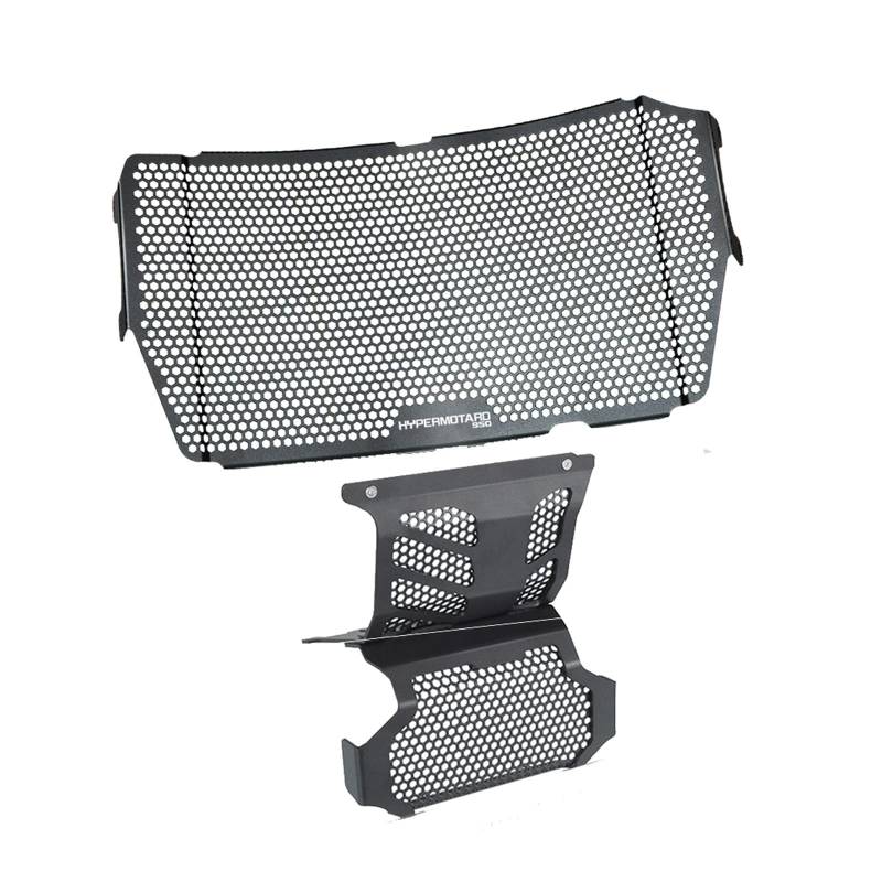 Laiteanqi Motorrad Kühlergrillabdeckung Replacement for Du Cati Hypermotard 950 RVE 2020 2021 Motorrad Kühler Schutz Grill Ölkühler Abdeckung Motor Schutzfolie Hypermotard 950(Black3) von Laiteanqi
