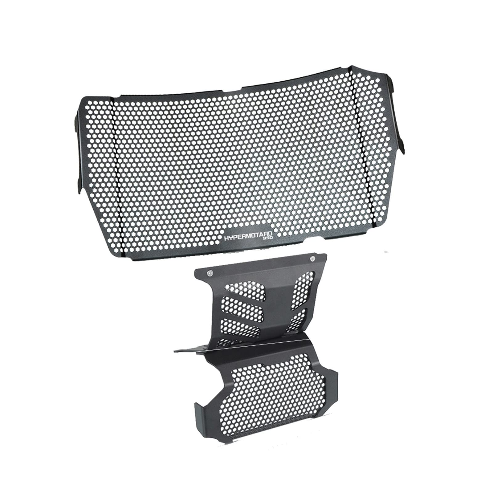 Laiteanqi Motorrad Kühlergrillabdeckung Replacement for Du Cati Hypermotard 950 SP 2019 2020 2021 2022 Motorrad Kühlerschutz Grille Abdeckung Ölkühler Schutz Motor Schutzfolie(Black3) von Laiteanqi