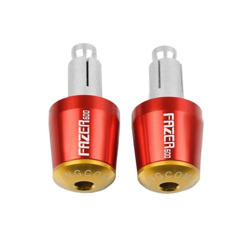 Laiteanqi Motorrad Lenkergriffe Ende Lenkerkappe Endstopfen Compatible with Ya ma ha FAZ ER 600 Faz Er600 FZ6S/FZ6N 1998-2003 1999 2000 Lenkerendstopfen-Set(L) von Laiteanqi