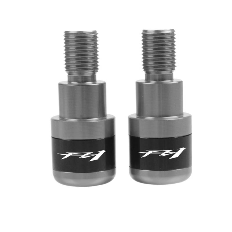 Motorrad Lenkergriffe Slider Cap Plug Lenkerende Compatible with Ya ma ha FZ1 FAZ ER 2001-2009 2010 2011 2012 2013 2014 2015 Lenkerendstopfen-Set(Grey) von Laiteanqi