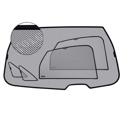 Laitovo Sonnenblenden kompatibel mit VW Transporter T6 2015- (Multivan) - 2X Seitenfenster + 2X Kofferraumseiten + 1x Großes Kofferraumfenster von Laitovo