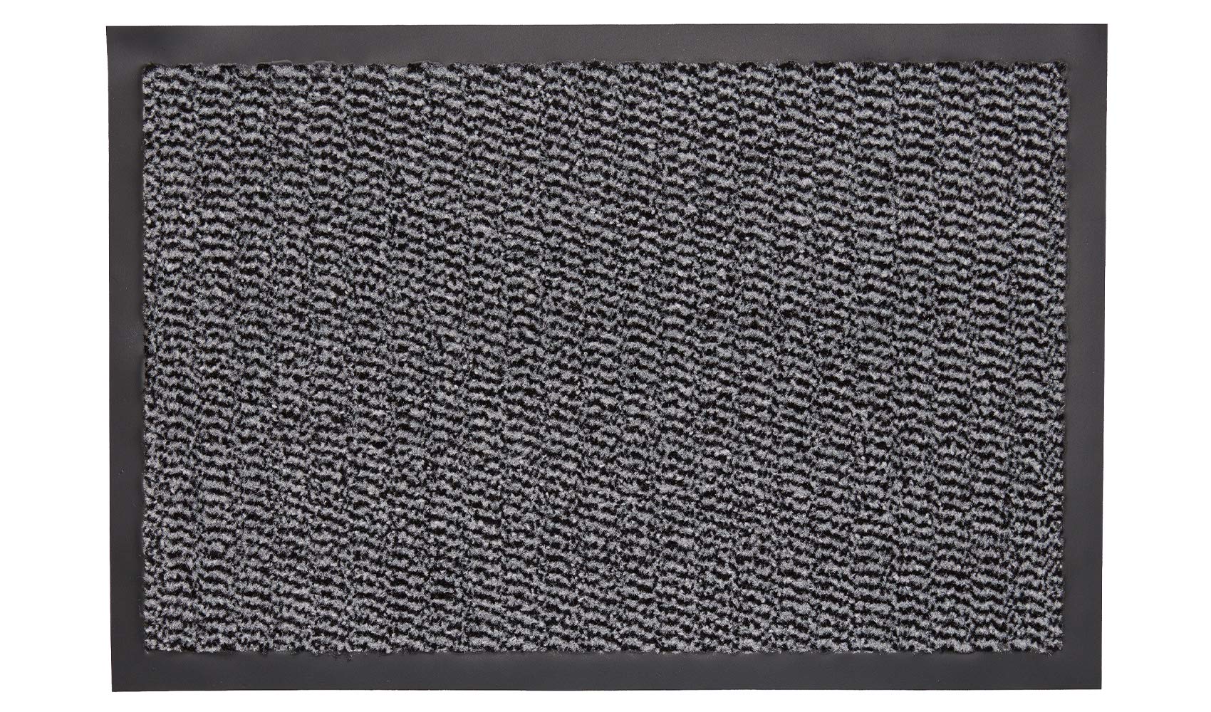 LAKO Sauberlaufmatte Luzern Größen - Fußmatte aus Polypropylen / Rücken mit erhöhter Rutschfestigkeit (Silber, 40 x 60 cm) von LA KO
