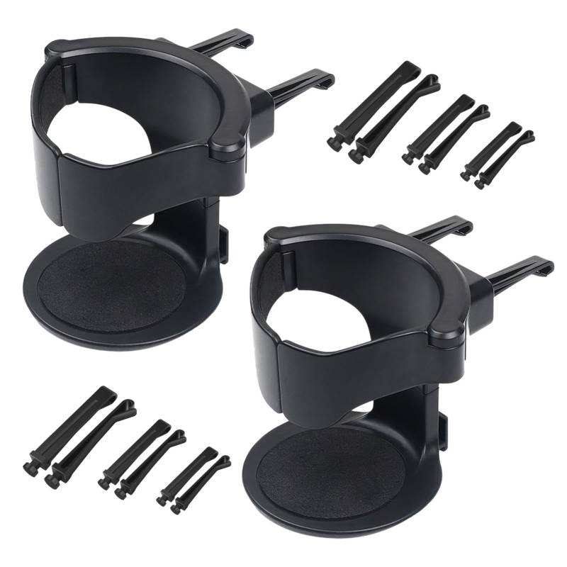 2er-Pack Auto-Getränkehalter, klappbare Becherhalter, Verstellbarer Getränkehalter, Auto-Becherhalter, Flaschenhalter für Auto-Aschenbecher, Tasse und Dose, LKW, Wohnwagen, Van, Yacht, Wohnmobil von Laluky
