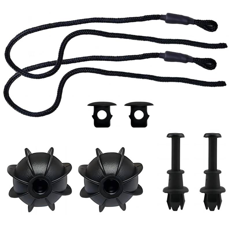 2er Pack Kofferraum-Haltegurte, Paketablage, Universal Auto Haltegurte Kofferraumabdeckung Gurt Holde Heckablage Gurt für den Kofferraum Kabellänge 50 cm von Laluky