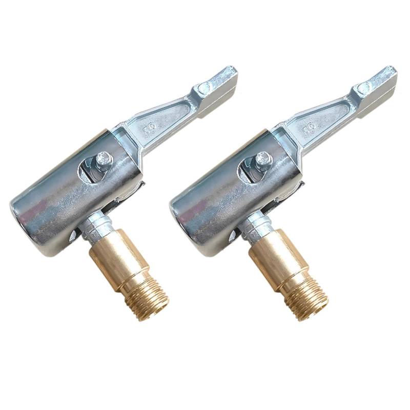Laluky 2er Pack Autoluftpumpen Clip Reifenluftfutter, tragbare Reifen Autoventil Hebel Stecker Luftpumpen Gewinde Düsen Adapter für Reifen Inflato Druckluft Reifen Inflation Nippel von Laluky