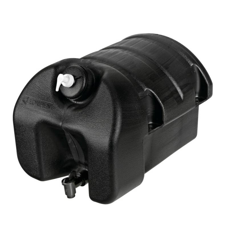 30-Liter-Wassertank aus Polyethylen, mit Wasserhahn und Seifenspender von Lampa