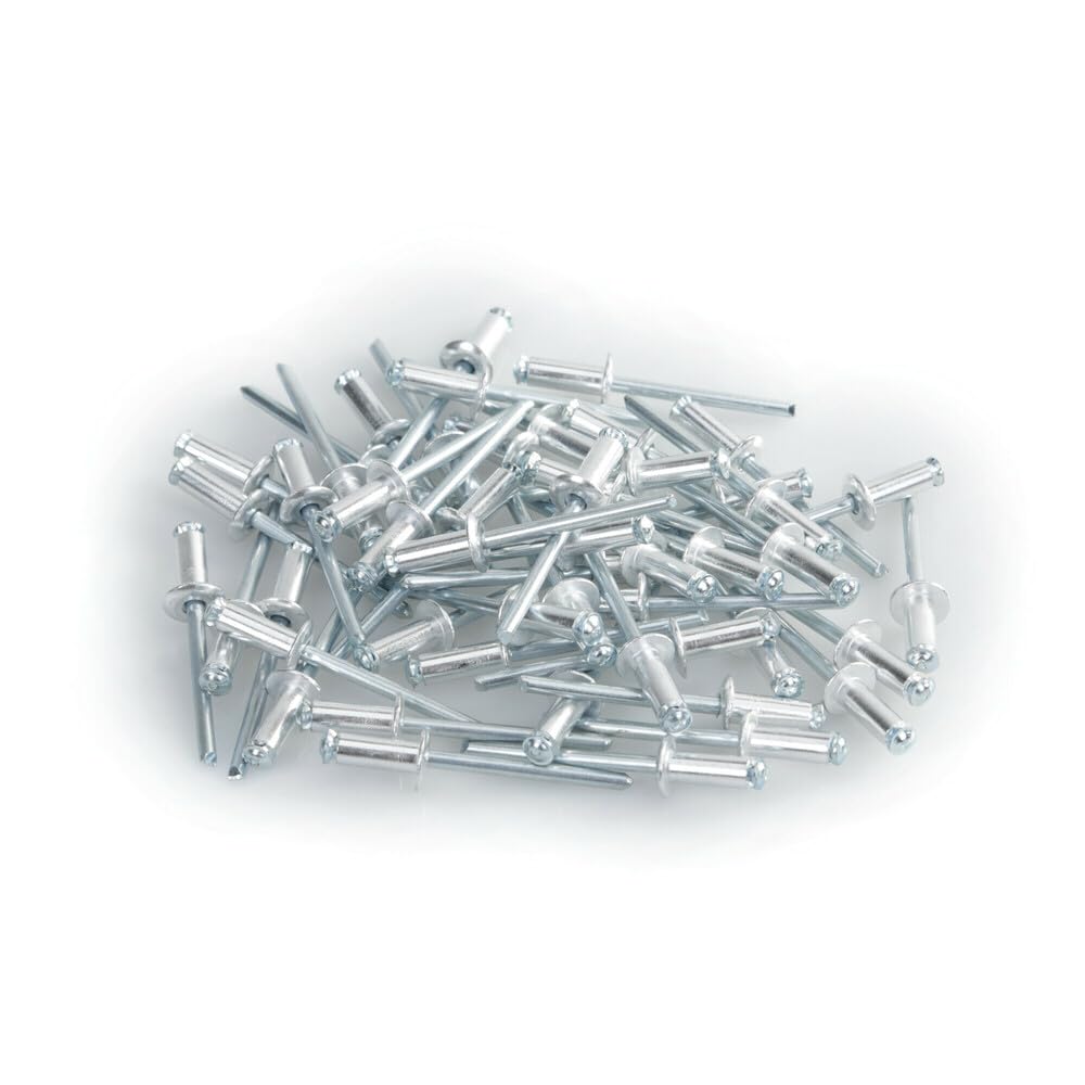 Aluminium-Nieten, Satz mit 50 Blindnieten für Kennzeichenhalter - Silber Aluminium-Nieten, Satz mit 50 Blindnieten für Kennzeichenhalter - Silber von Lampa