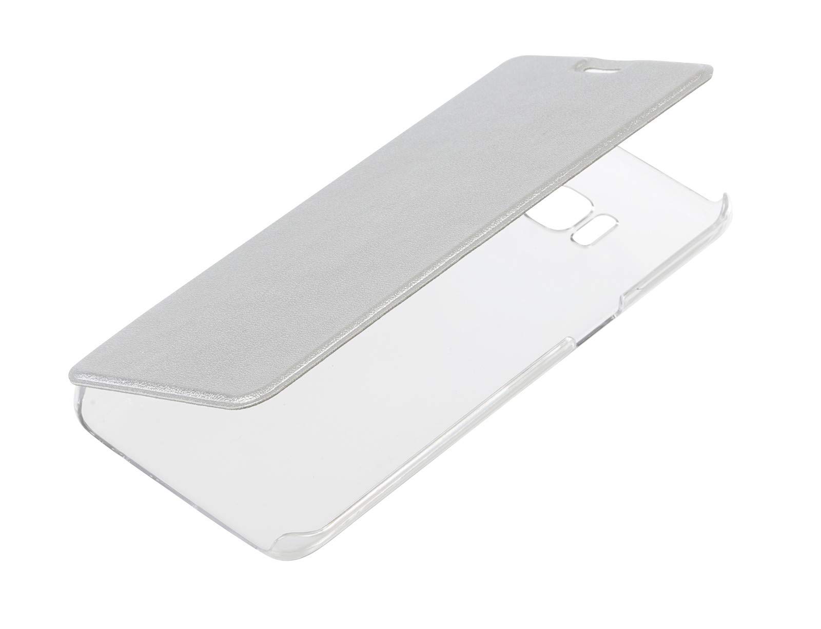 Clear Back, Cover Trasparente Con Sportello Protettivo - Samsung Galaxy S8 - Argento von Lampa