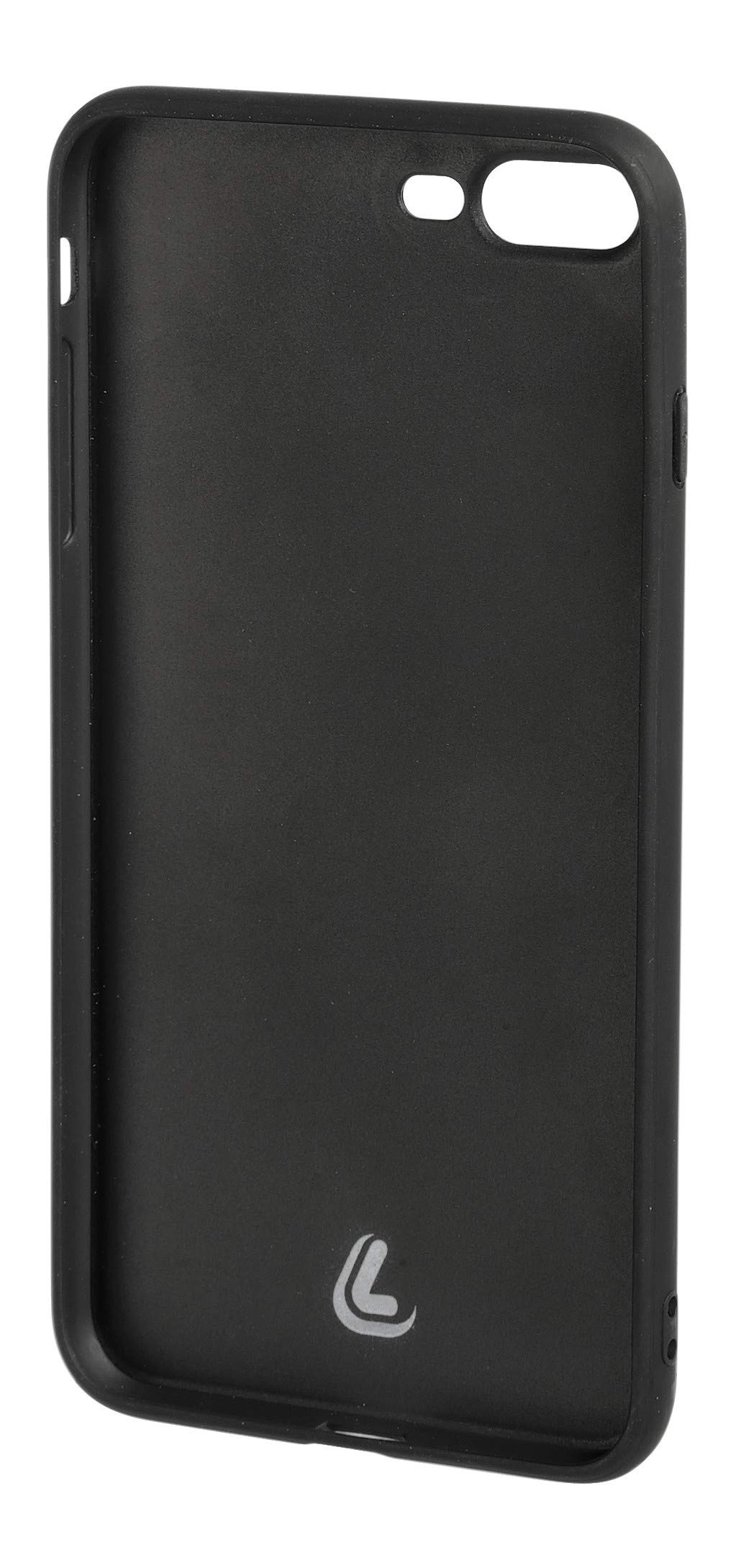Duo Pocket, Cover Bicolore Con Inserti Metallici - Apple iPhone 7 Plus / 8 Plus - Nero/Rosso von Lampa