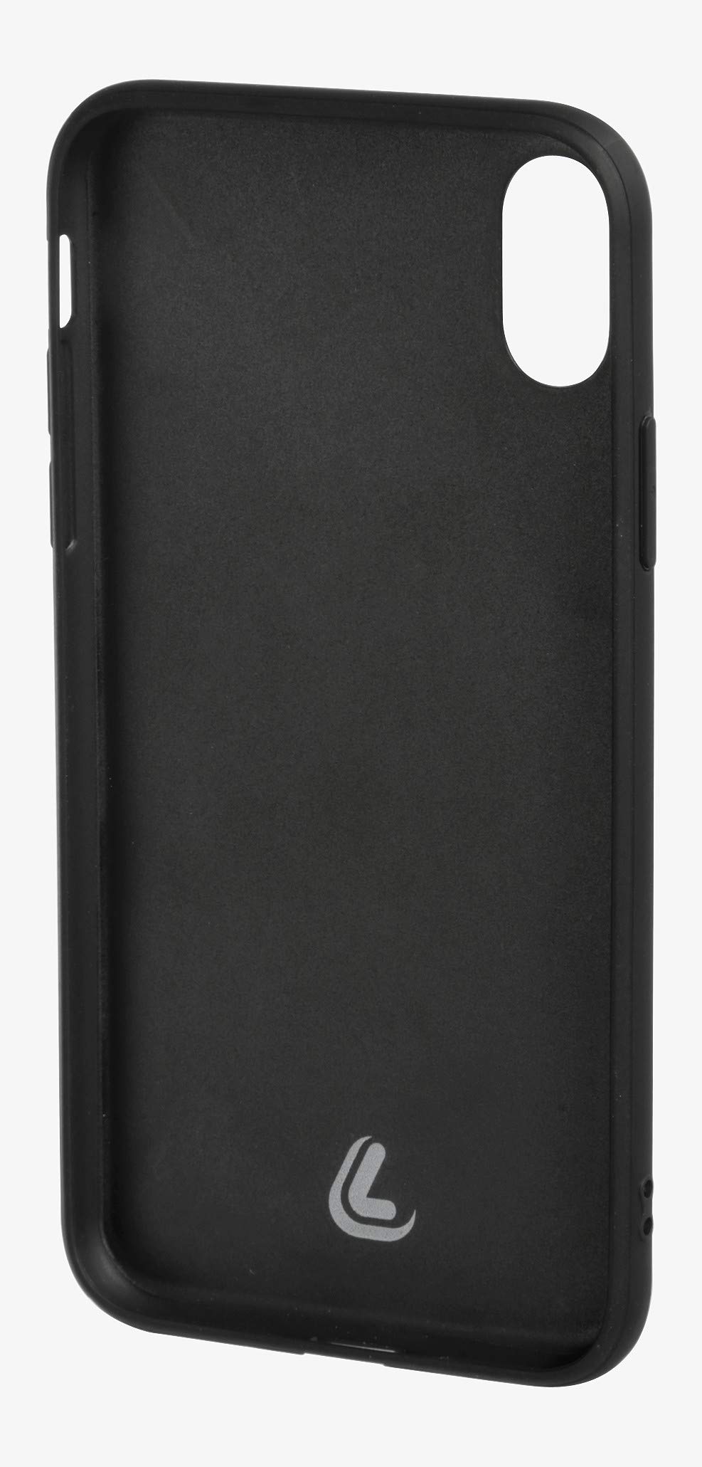 Duo Pocket, Cover Bicolore Con Inserti Metallici - Apple iPhone X - Nero/Rosso von Lampa