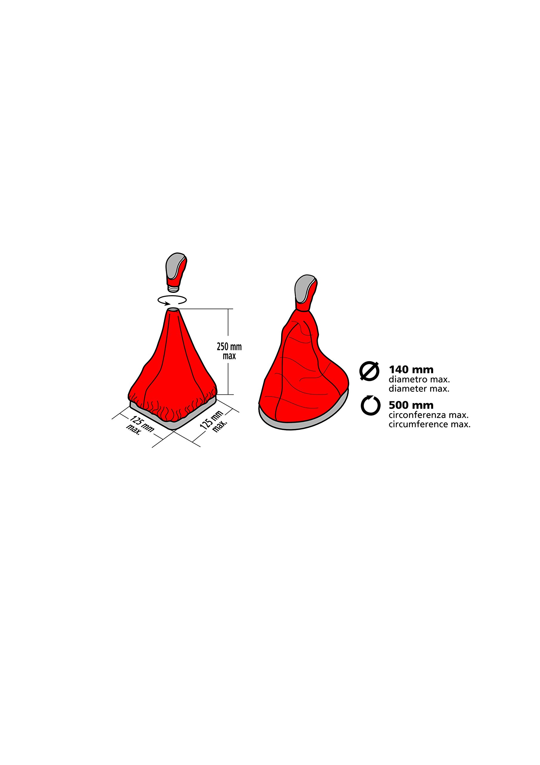 Lampa 05006 Kopfhörer Schalthebel, Leder, Schwarz Naht grau Lampa 05006 Kopfhörer Schalthebel, Leder, Schwarz Naht grau von Lampa