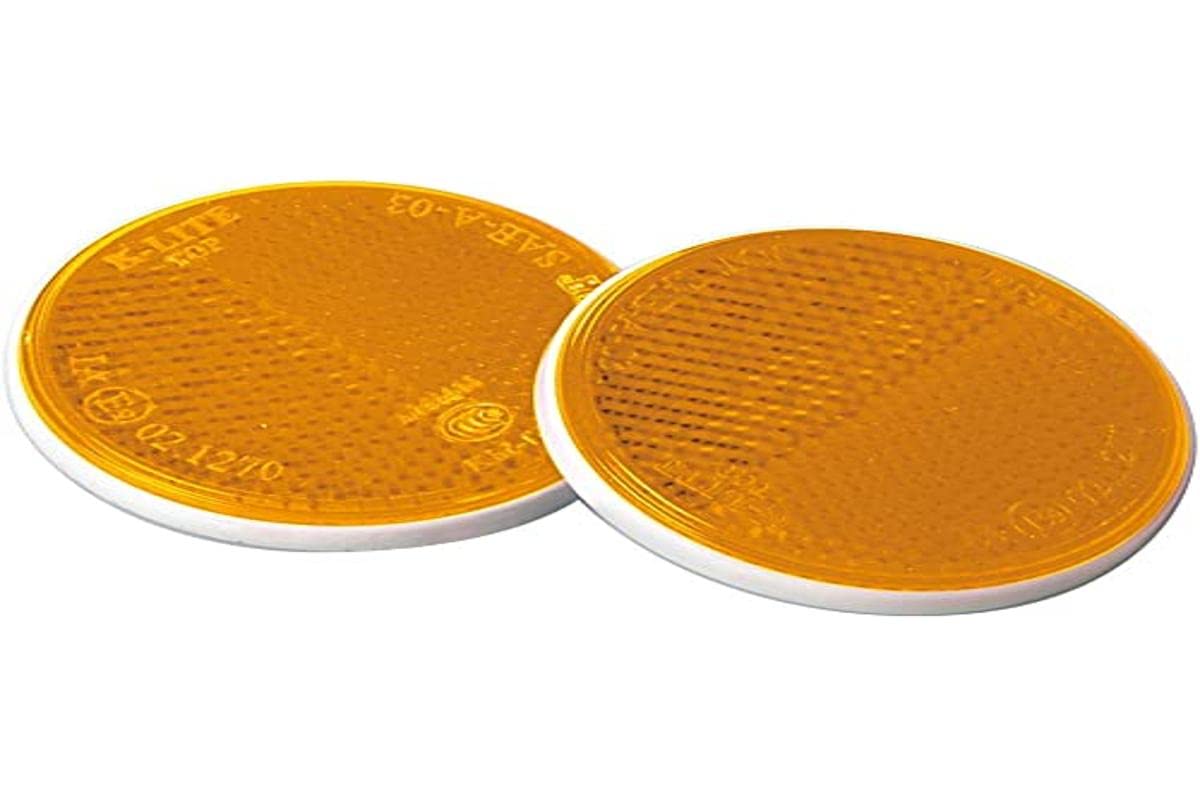 Lampa 20545, Reflektor-Paar, rund, ECE-Zulassung, orange, 65 mm Durchmesser Lampa 20545, Reflektor-Paar, rund, ECE-Zulassung, orange, 65 mm Durchmesser von Lampa