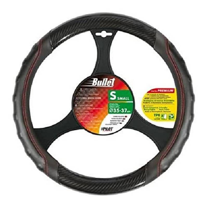 Lampa 32974 Lenkradbezug Bullet, Schwarz/Rot, 35-37 cm von Lampa