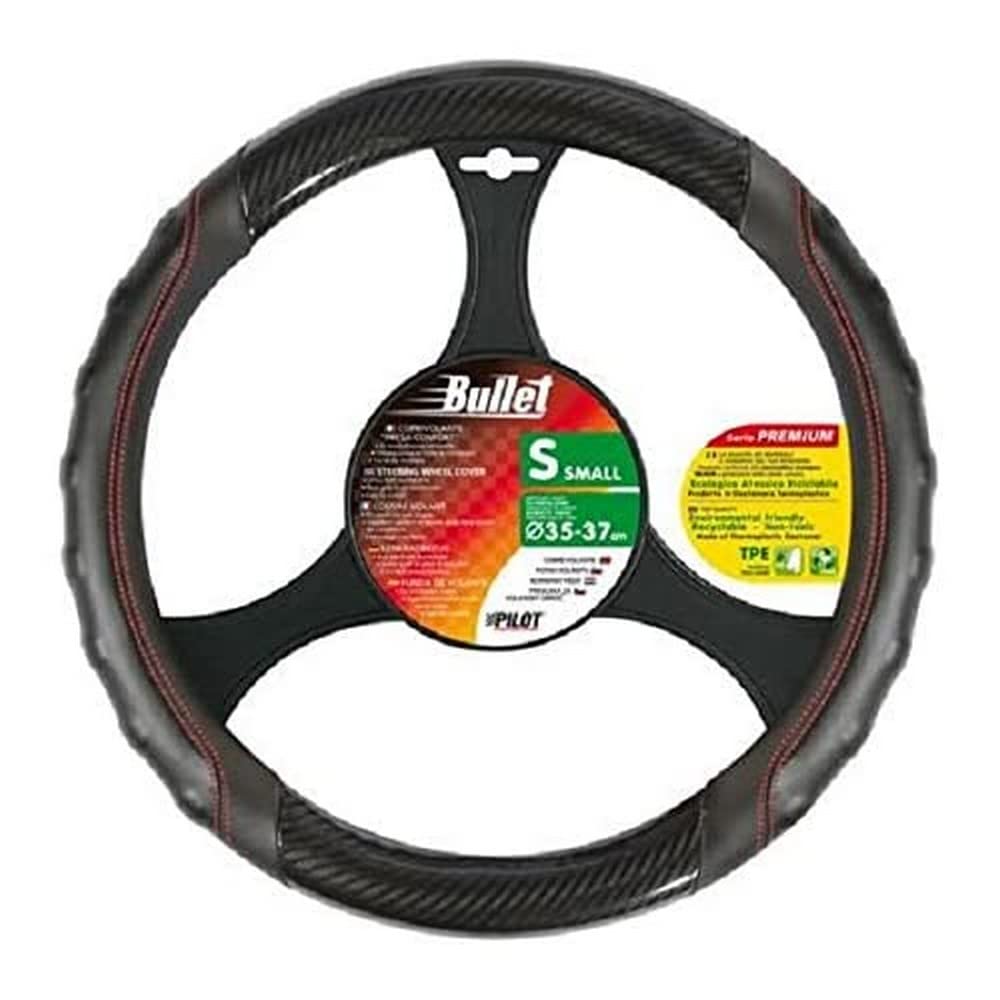 Lampa 32974 Lenkradbezug Bullet, Schwarz/Rot, 35-37 cm Lampa 32974 Lenkradbezug Bullet, Schwarz/Rot, 35-37 cm von Lampa