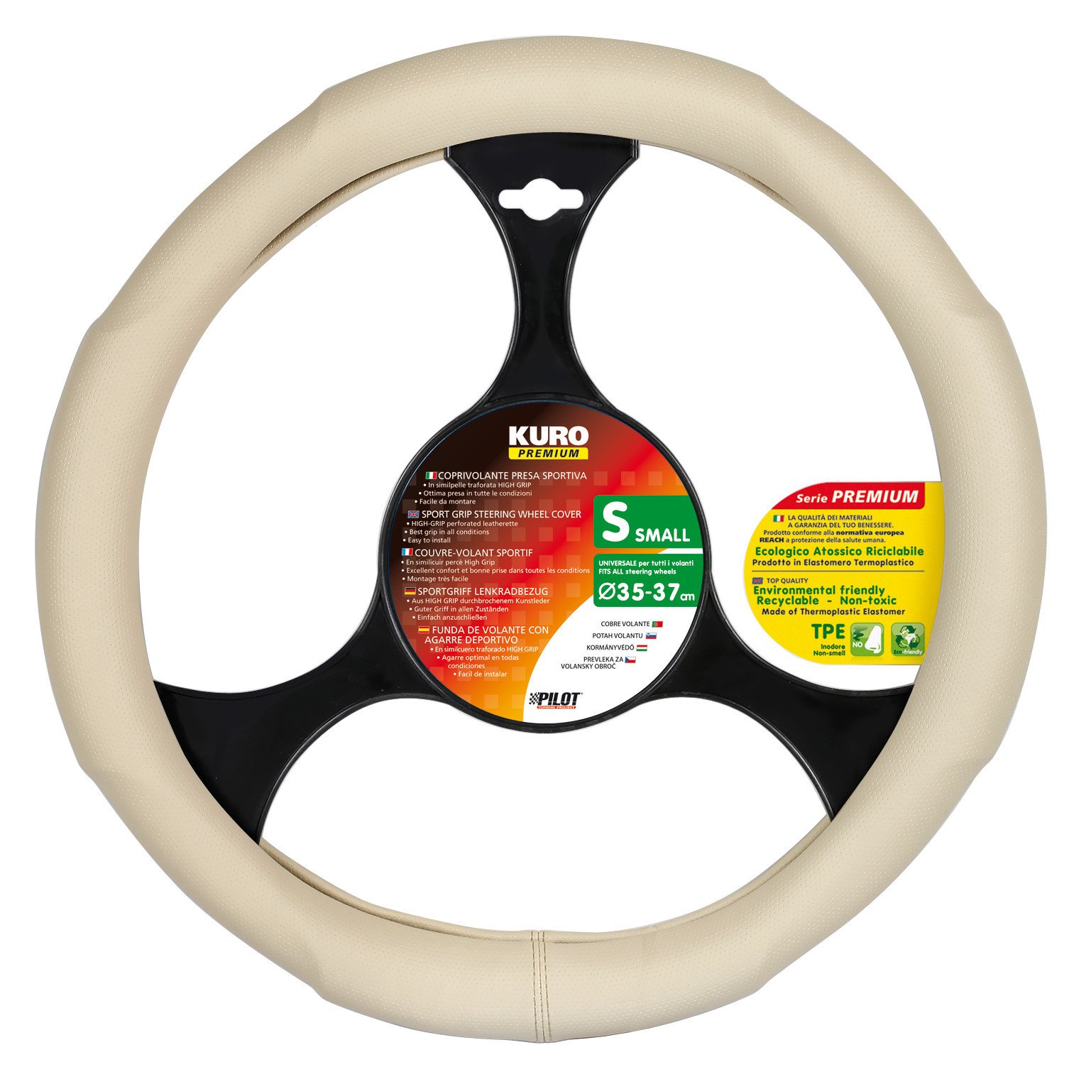 Lampa 33128 Premium Kuro Steering-Wheel, thermoplastisches Elastomer (TPE), klein von Lampa