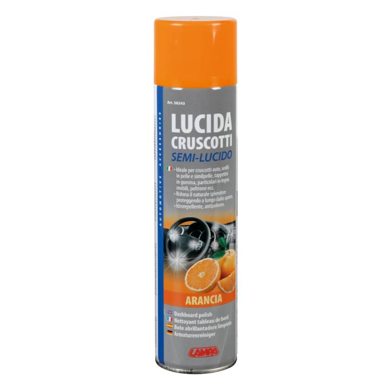 Lampa 38243 Hochglanzpolitur für Armaturenbretter, 400 ml, Orange von Lampa