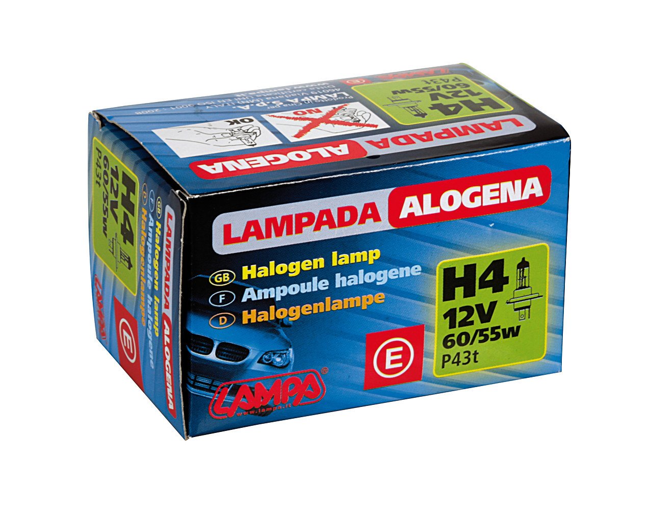 Lampa 58044-H4, 12 V, 60/55 W Lampa 58044-H4, 12 V, 60/55 W von Lampa