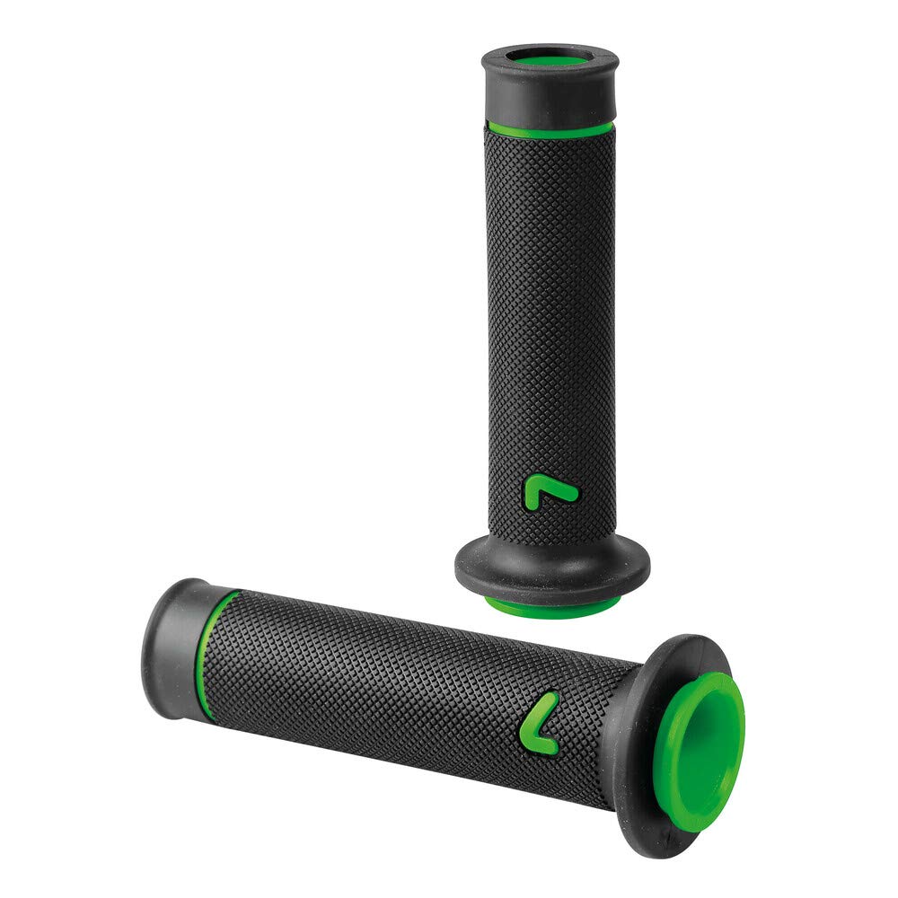 Lampa 90582 Sport-Grip Universal-Lenkergriffe für Motorradlenker, 2 Stück, rechts und Links, aus Gummi, Grün Lampa 90582 Sport-Grip Universal-Lenkergriffe für Motorradlenker, 2 Stück, rechts und Links, aus Gummi, Grün von Lampa