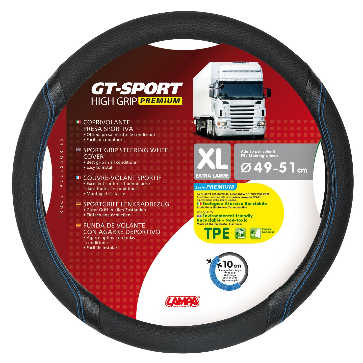 Lampa 98014 Lenkradbezug TPE Sport 33132 XL Lampa 98014 Lenkradbezug TPE Sport 33132 XL von Lampa