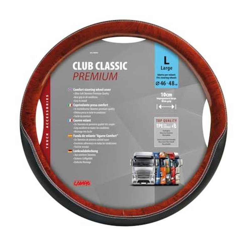 Lampa 98903 Lenkradbezug Club Classic Premium L von Lampa