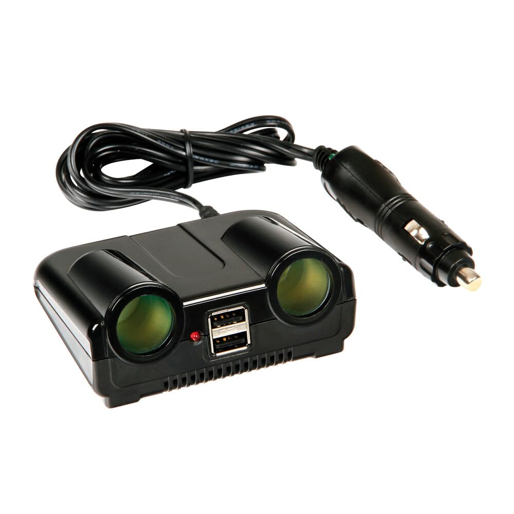 Lampa Doppelbuchse Zigarettenanzünder mit 2xUSB 12/24V Lampa Doppelbuchse Zigarettenanzünder mit 2xUSB 12/24V von Lampa