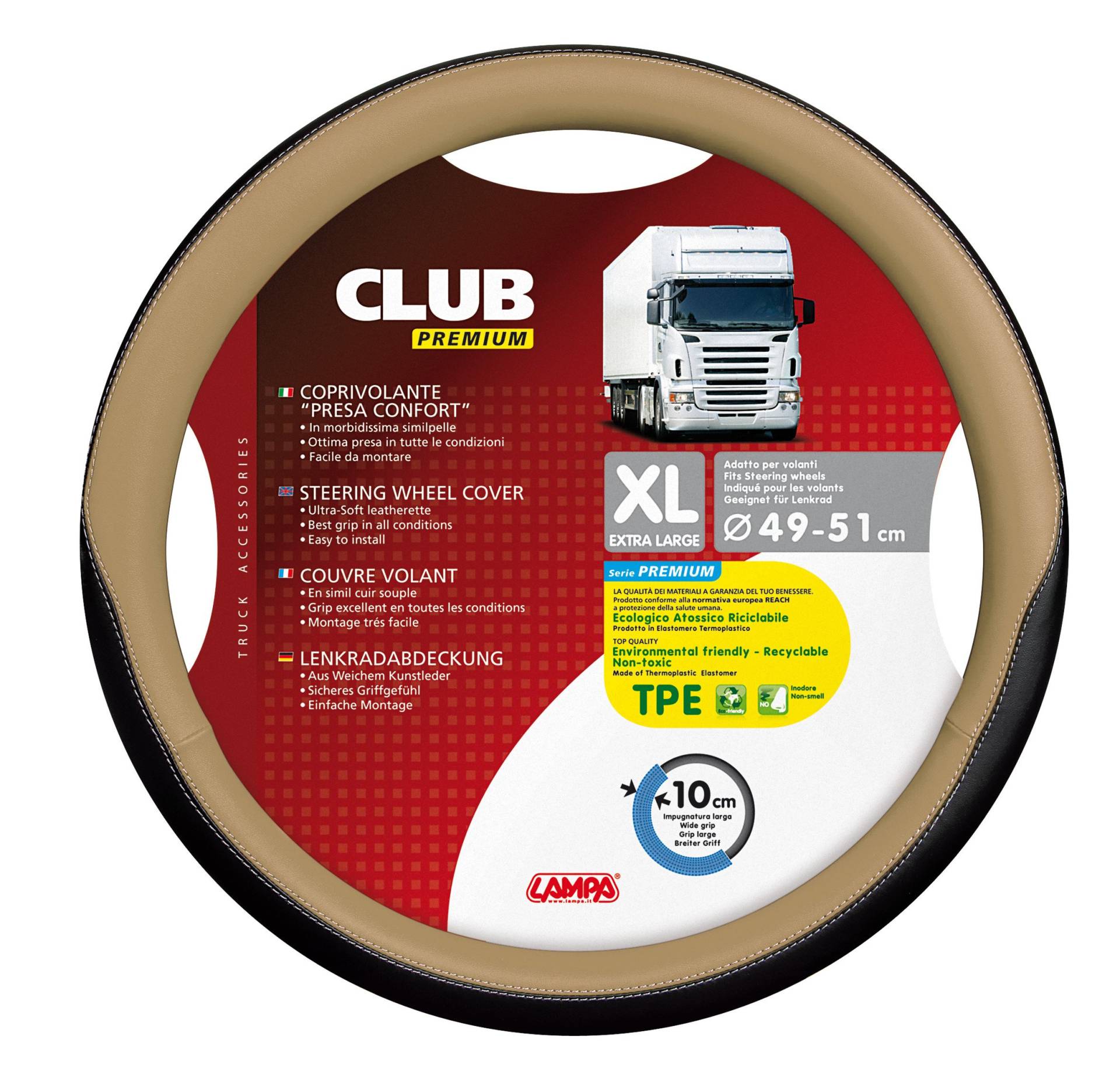 Lampa 98916. Lenkradbezug Club Premium XL von Lampa