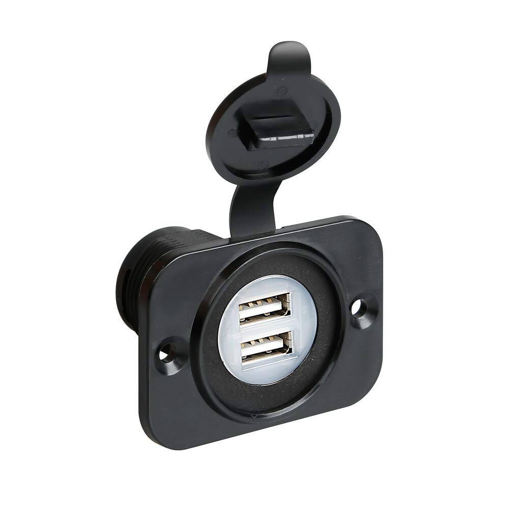 Lampa USB-Anschluss mit Schutzkappe, zweifach 12/24 V Lampa USB-Anschluss mit Schutzkappe, zweifach 12/24 V von Lampa